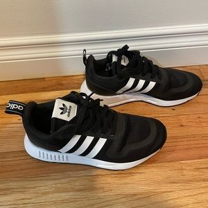 Black Adidas - Kids size 6, womens size 8